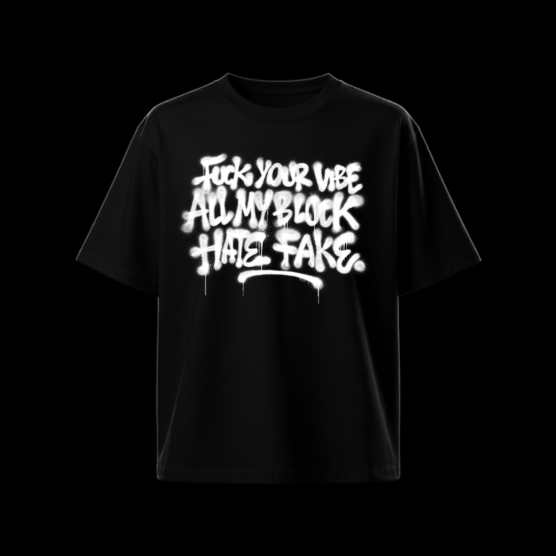 Black Hate Fake Tee