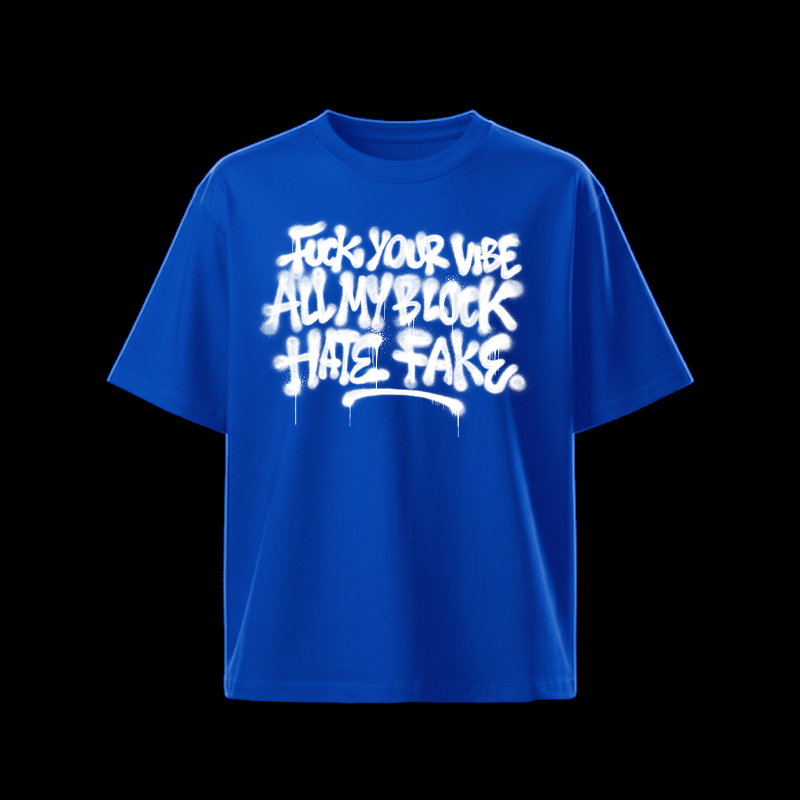 Blue Hate Fake Tee